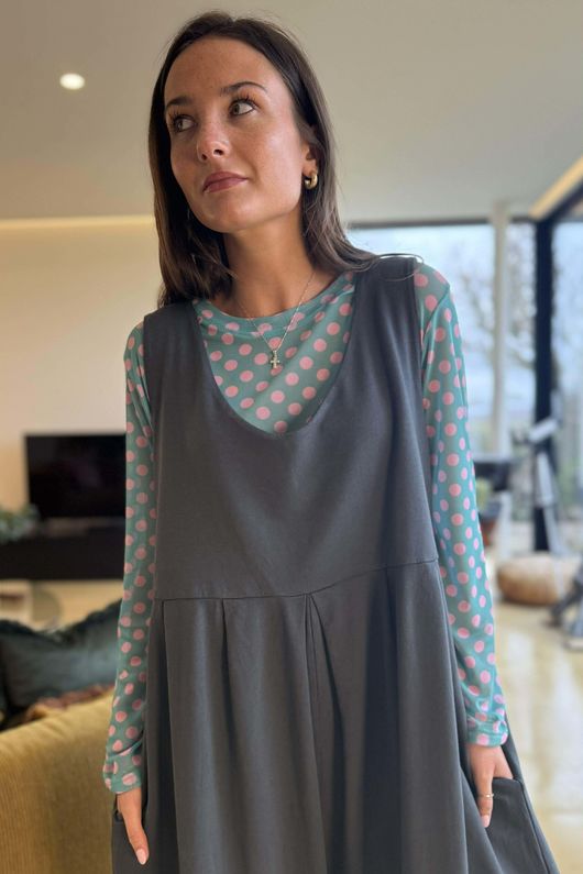 Bobby Mesh Layering Top Dopamine Dot Seafoam Foxglove /7